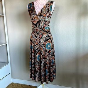 Paisley Plunge Dress